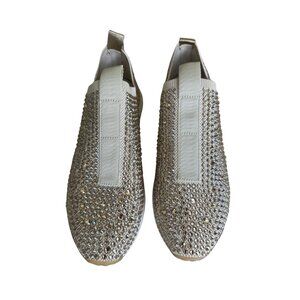 Michael Kors Bodie Rhinestone Embellished Slip On Sneakers